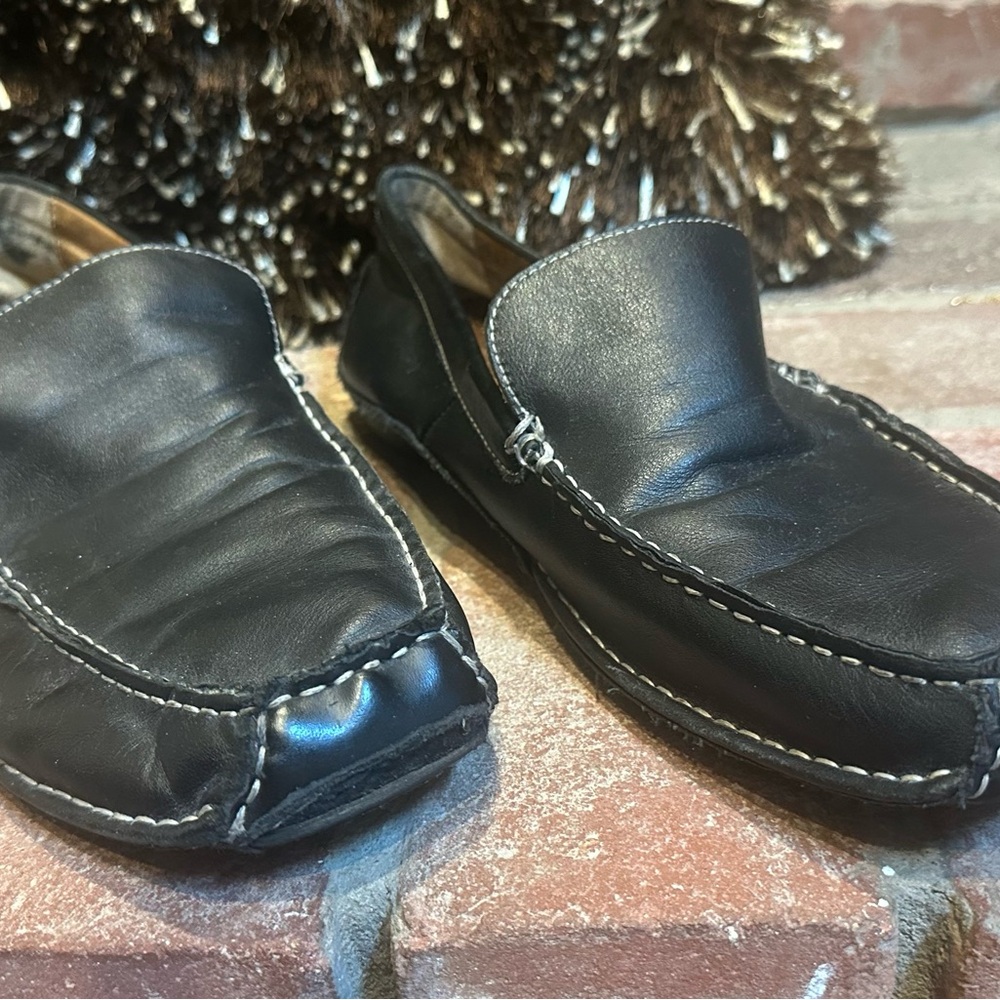 Like New Men's Black Leather Loafers size 11.5 - 12 - Picture 4 of 9